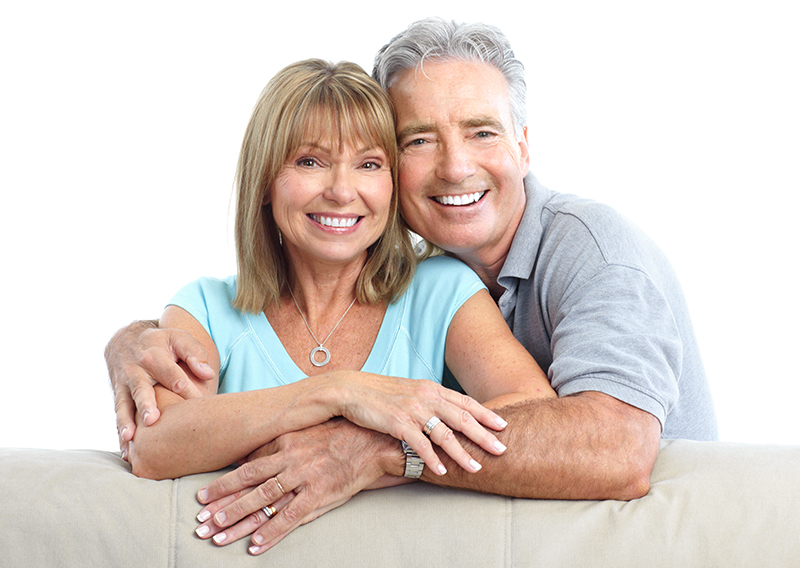Senior Happy Couple With Dental Implants From Arista Dental Clinic